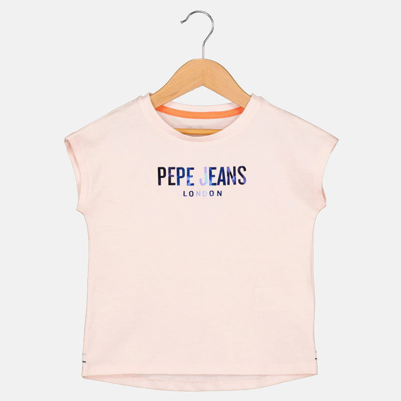 Pepe Jeans Koszulka HOLLY junior dziewczyna PG502850-315 różowy -  - #tag1# - #tag2# - #tag3# - #tag4#