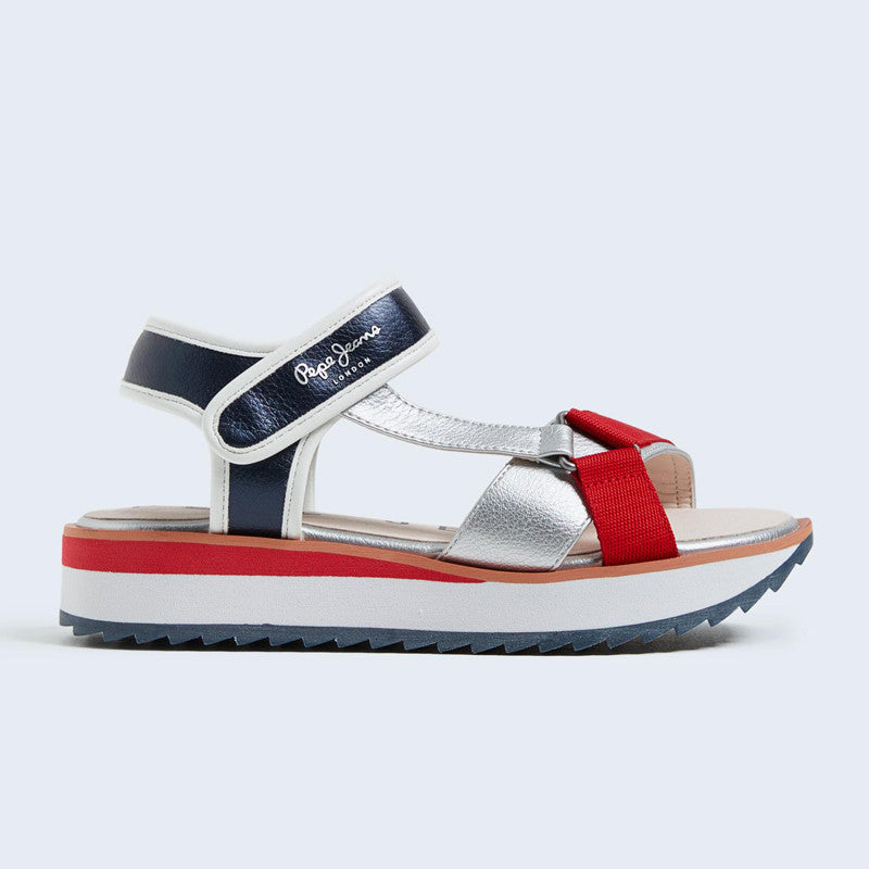 Pepe Jeans Sandały ALEXA WALK junior girl PGS90181-255 czerwony -  - #tag1# - #tag2# - #tag3# - #tag4#