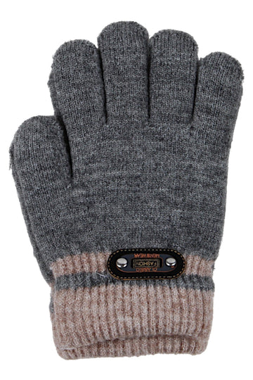 Rękawiczki Classic chłopięce szare Euro Gloves D-298-91025