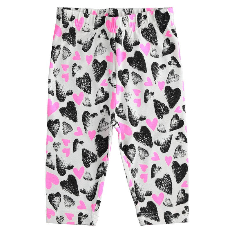 iDO 44763 Leginsy krótkie dla dziewczynki kolor czarny/róż -  - #tag1# - #tag2# - #tag3# - #tag4#