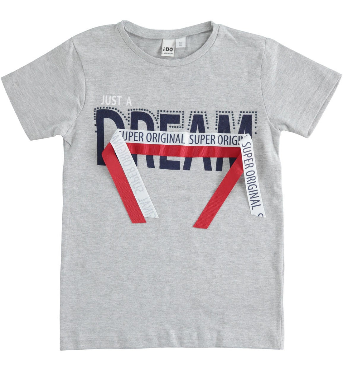 iDO T-shirt z krótkim rękawem dla dziewczynek K921-8992 szary -  - #tag1# - #tag2# - #tag3# - #tag4#