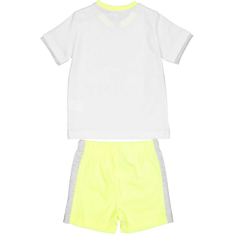 komplet bawełniany dla chłopców Birba&Trybeyond 29022-15A kolor biały/limonka -  - #tag1# - #tag2# - #tag3# - #tag4#