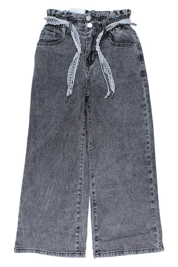 Spodnie szwedy jeans szare dziewczęce szary Happy House LL-926-121025-42
