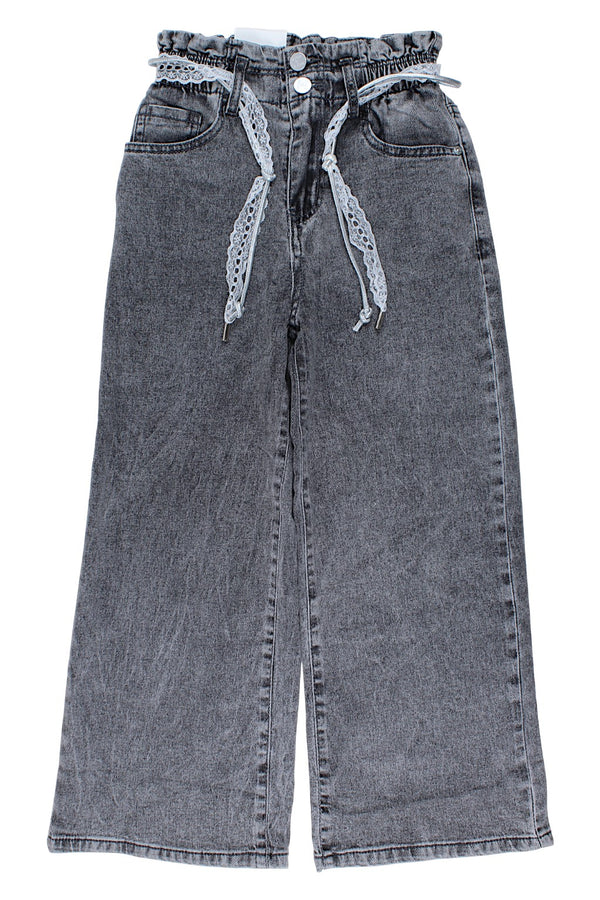 Spodnie szwedy jeans szare dziewczęce szary Happy House LL-926-121025-42