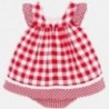 Sukienka w kratkę dla dziewczynki Mayoral 1859-81 Czerwony