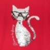Koszulka z nadrukiem dla dziewczyn Mayoral 7080-55 czerwona