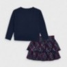 Komplet bluza i spódnica dziewczynka Mayoral 4992-66 Granatowy