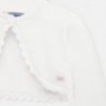 Sweter dzianinowy dla dziewczynek Mayoral 306-85 Biały
