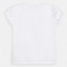 Koszulka z krótkim rękawem dziewczęca Mayoral 3008-47 Biały