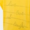 Koszulka z krótkim rękawem dziewczęca Mayoral 6019-37 Żółty