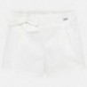 Spodnie krótkie dziewczęce Mayoral 1201-31 Białe