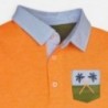 Koszulka polo chłopięca Mayoral 3156-75 Pomarańcz neon