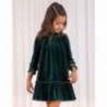 Aksamitna sukienka dla dziewczynki Abel & Lula 5554-54 Zielony