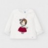 Koszulka z długim rękawem dziewczęca Mayoral 2054-48 Biały/czerwony
