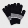 Rękawiczki trójkolorowe chłopięce Mayoral 10884-35 Czarny