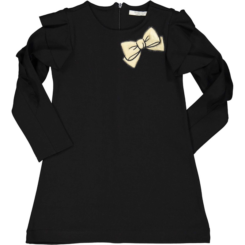 Bawełniana sukienka dla dziewczynki Trybeyond 95581-10A czarna