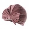 MUSE Turban czapka zimowa dziewczęca Jamiks JZD077 kolor pudrowy róż