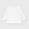 Koszulka z długim rękawem dziewczęca Mayoral 2054-50 Biały/różowy