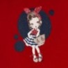 Koszulka z długim rękawem dziewczęca Mayoral 3021-80 Czerwony