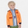 Bluza z kapturem chłopięca Mayoral 3450-51 Pomarańcz neon