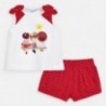 Komplet bluzka i szorty dziewczęcy Mayoral 3292-93 Czerwony