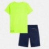 Komplet koszulka i bermudy chłopięcy Mayoral 6613-29 Zielony neon