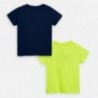 Komplet 2 koszulki chłopięce Mayoral 3054-42 Żółty neon