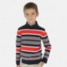 Sweter w paski chłopięcy Mayoral 6309-61 Czerwony