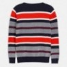 Sweter w paski chłopięcy Mayoral 6309-61 Czerwony