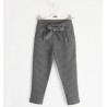 Spodnie w paski dziewczęce iDO 1981-8445 kolor szaro-srebrny
