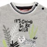 Bluza z cekinami dla dziewczynki Baby Boboli 211004-8034 kolor szary