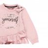 Bluza z falbanką dla dziewczynki Baby Boboli 241119-3691 kolor różowy