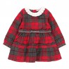 Sukienka w kratkę dla dziewczynki Baby Boboli 701019-9381 kolor czerwony