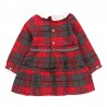 Sukienka w kratkę dla dziewczynki Baby Boboli 701019-9381 kolor czerwony