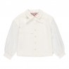 Bluzka elegancka dla dziewczynki Boboli 721022-1111 kolor biały