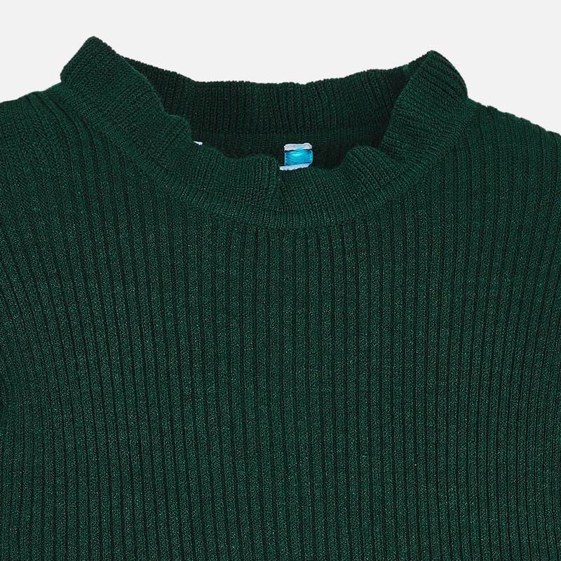 Sweter dzianinowy dziewczęcy Mayoral 4003-45 kolor zielony