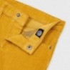 Spodnie sztruksowe chłopięce Mayoral 537-19 kolor żółty