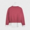 Sweter łączony dziewczęcy Mayoral 7329-55 kolor różowy