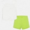Komplet bluzka i szorty dziewczęcy Mayoral 1206-52 kolor Zielony