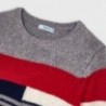 Sweter w paski chłopięcy Mayoral 4328-68 Czerwony/granat