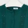 Sweterek z falbanką dziewczęcy Mayoral 4350-18 Zielony