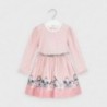 Sukienka pepitka dla dziewczynki Mayoral 4963-21 Różowy