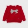 Sweter z falbankami dla dziewczynki Mayoral 2357-91 Czerwony