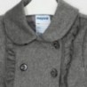 Płaszcz dla dziewczynki Mayoral 4409-68 Szary