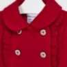 Płaszcz dla dziewczynki Mayoral 4409-70 Czerwony