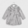 Płaszcz futerko dla dziewczynki Mayoral 4410-33 Szary