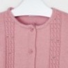 Sweterek z falbanką dziewczęcy Mayoral 4350-20 Różowy