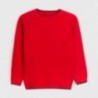 Sweter z lamówką chłopięcy Mayoral 350-40 czerwony