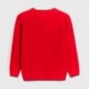 Sweter z lamówką chłopięcy Mayoral 350-40 czerwony