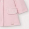 Płaszcz dzianinowy dla dziewczynek Mayoral 2407-63 Różowy